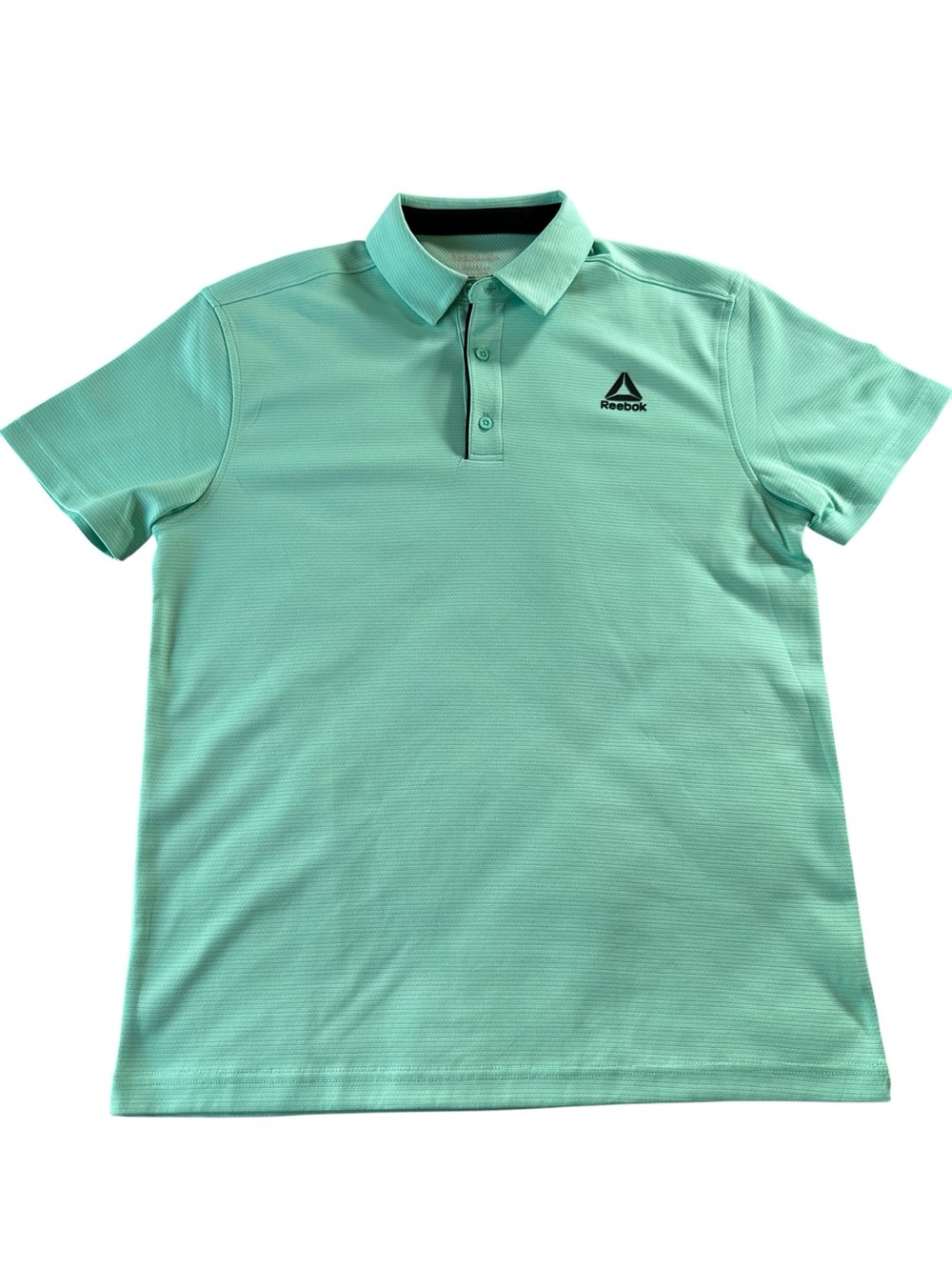 Reebok Men’s Mint Green Short Sleeve Polo Medium